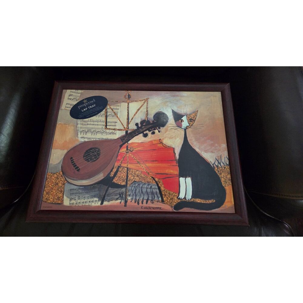Pimpernel cushioned laptray with artwork by Austrian artist Rosina Wachtmeister